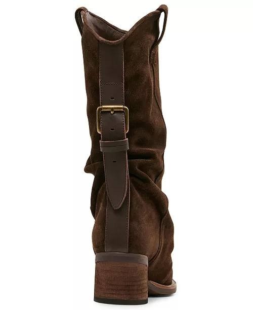 Steve  Madden  Aldora  Western  Slouch  Boots  Brown  Suede  9.5  New  $189