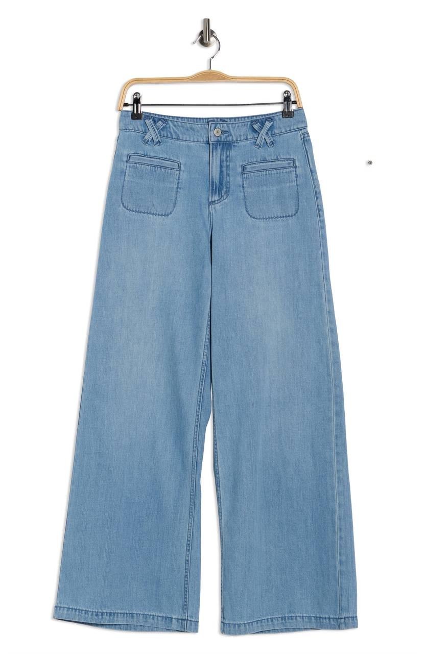 Lucky Brand Liquid Denim Wide-Leg Jeans, Flip Side Wash, Size 16/33 NWT