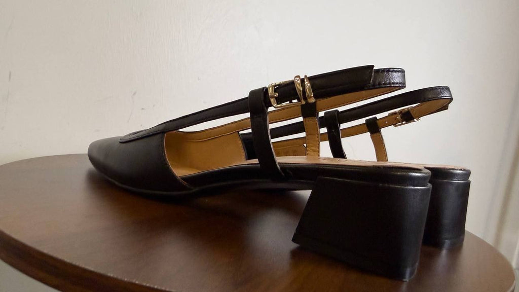 Naturalizer Helena Slingback Pumps 8W Black Heels New in Box