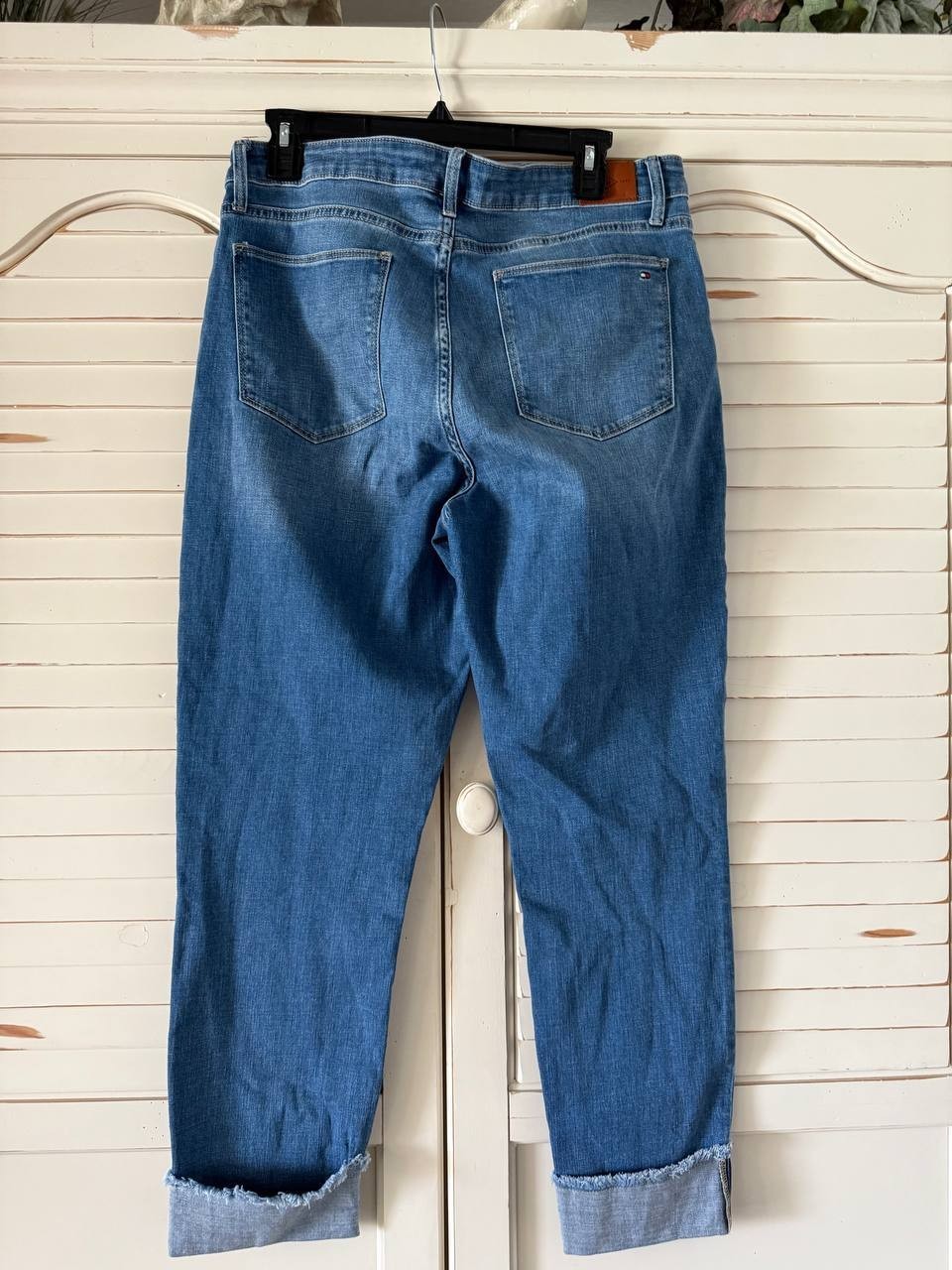 Tommy Hilfiger Tribeca TH Flex Skinny Cuff Jeans - Light Rinse, Size 12