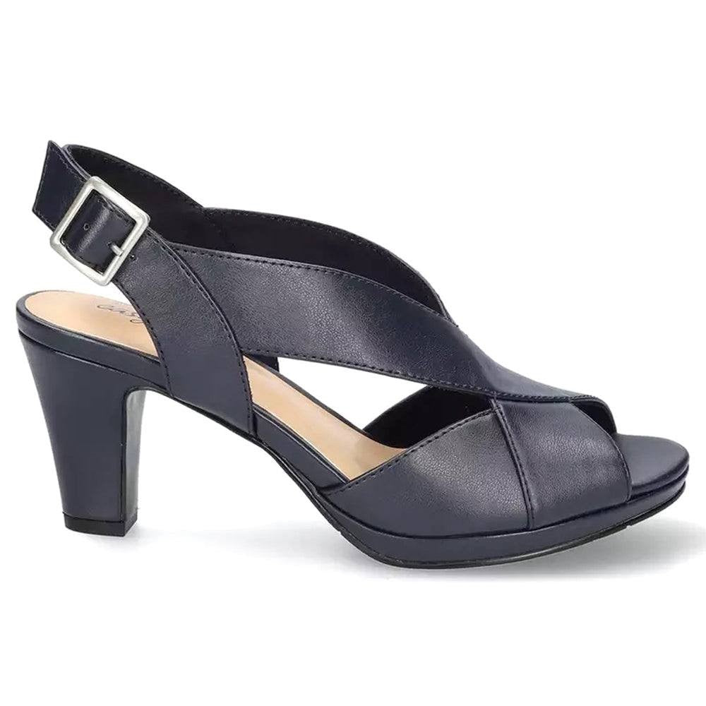 Easy Street Christy Slingback Sandals – Navy – Size 10M – Fabric – New in Box
