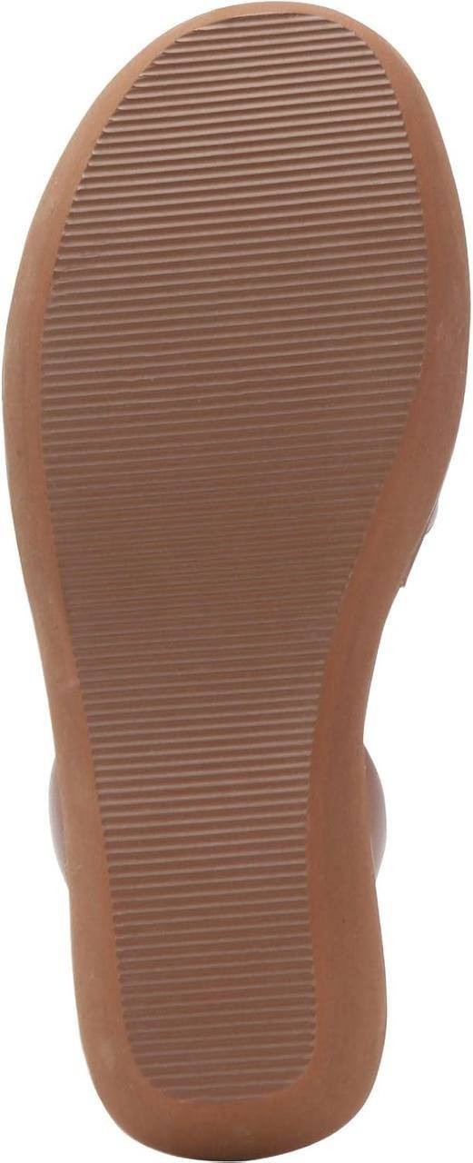 Reaction  Kenneth  Cole  Wedge  Sandals  Luggage  10M  New  $59