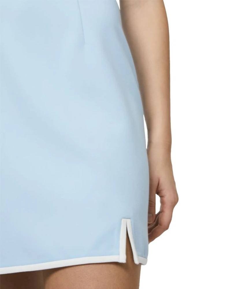 French Connection Dress L Cashmere Blue Azra Twill Mini NWT MSRP $148