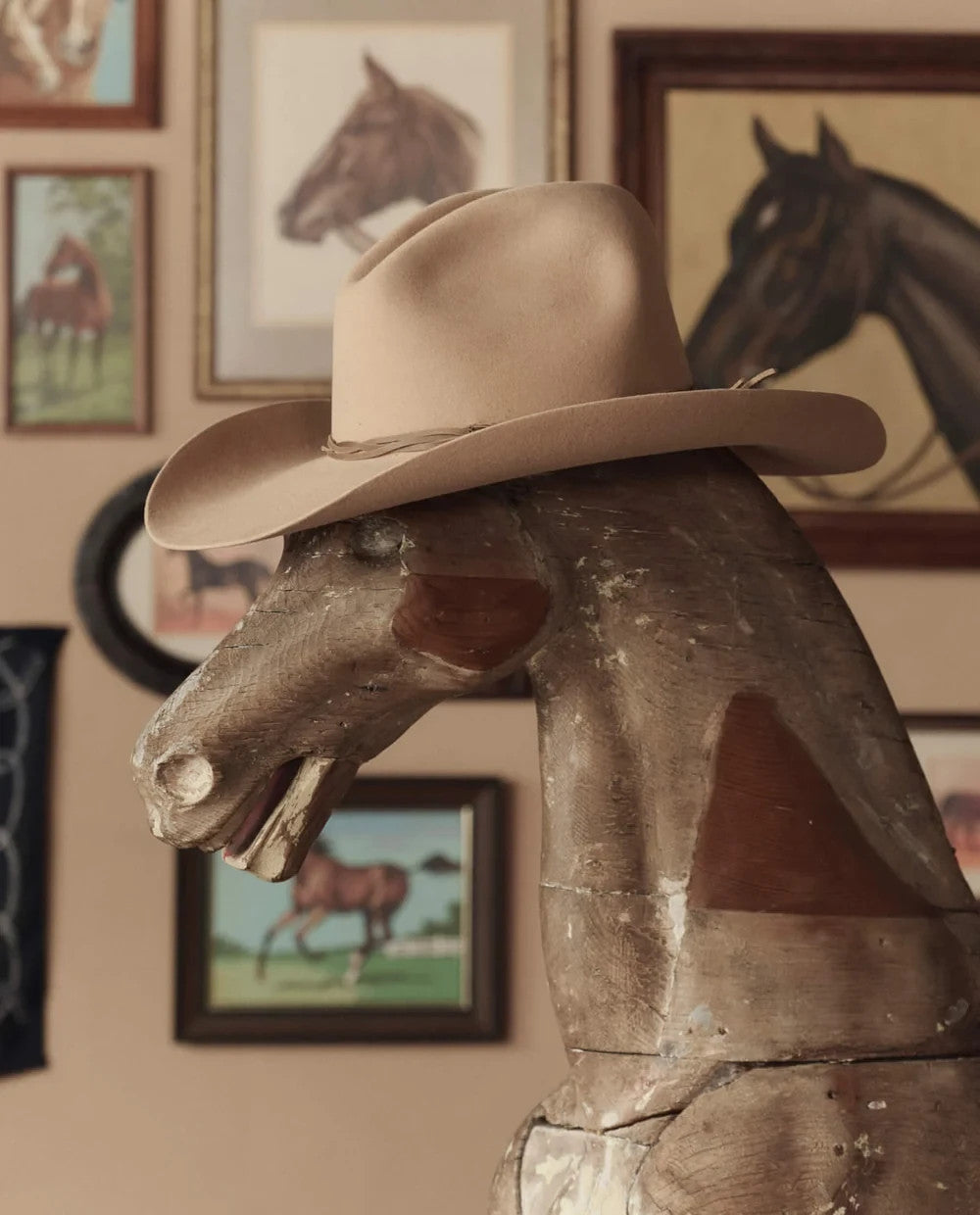 Stetson  &  The  Great  Cowboy  Hat  Butterscotch  Fur Felt  7 1/8  New  $525