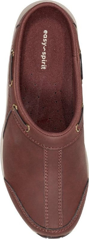 Easy Spirit Travelport Clogs 9.5W Dark Red Slip‑On Comfort NIB MSRP$75