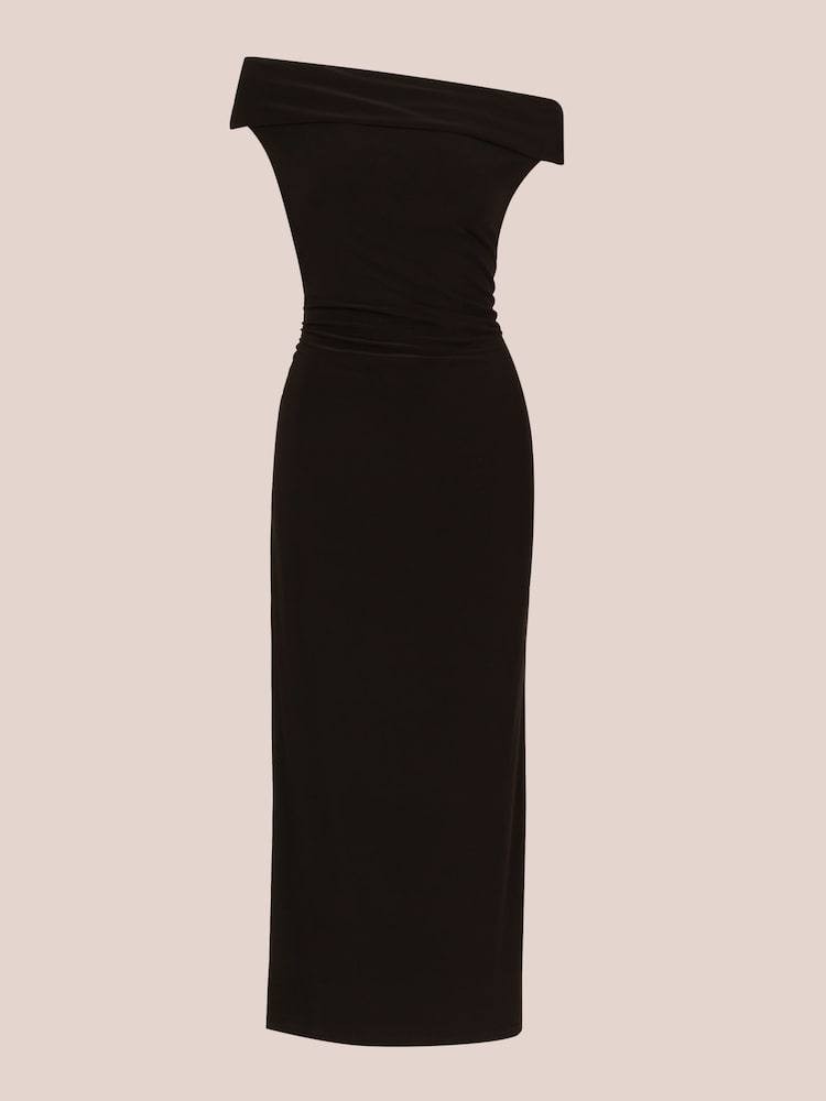 Adrianna Papell Matte Jersey Long Black Dress – Size 6 – NWT – $229