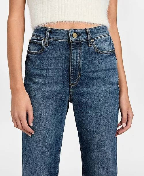 Guess Classic Faye High Rise Bootcut Jeans Denim Blue 27 NWOT MSRP $108