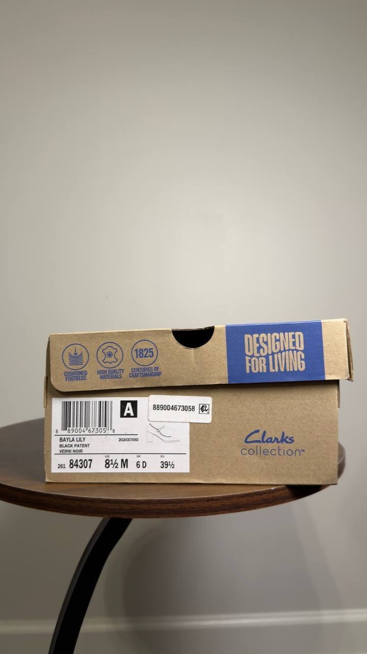 Clarks  Mary  Jane  Heels  Black   8.5M  New  $105