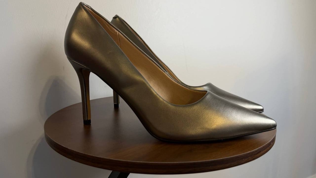 Journee Collection Venus Pumps 12M Pewter Pointed Toe Stiletto NIB msrp$93