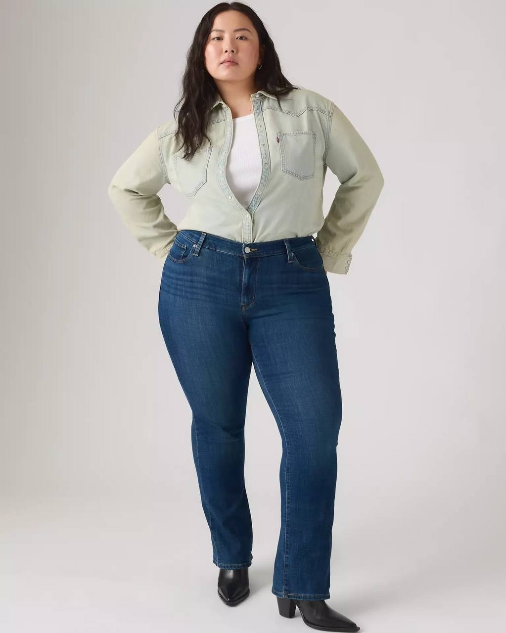 Levi’s Classic Bootcut Jeans Plus Size 26W Lapis Awe NWT $64.95