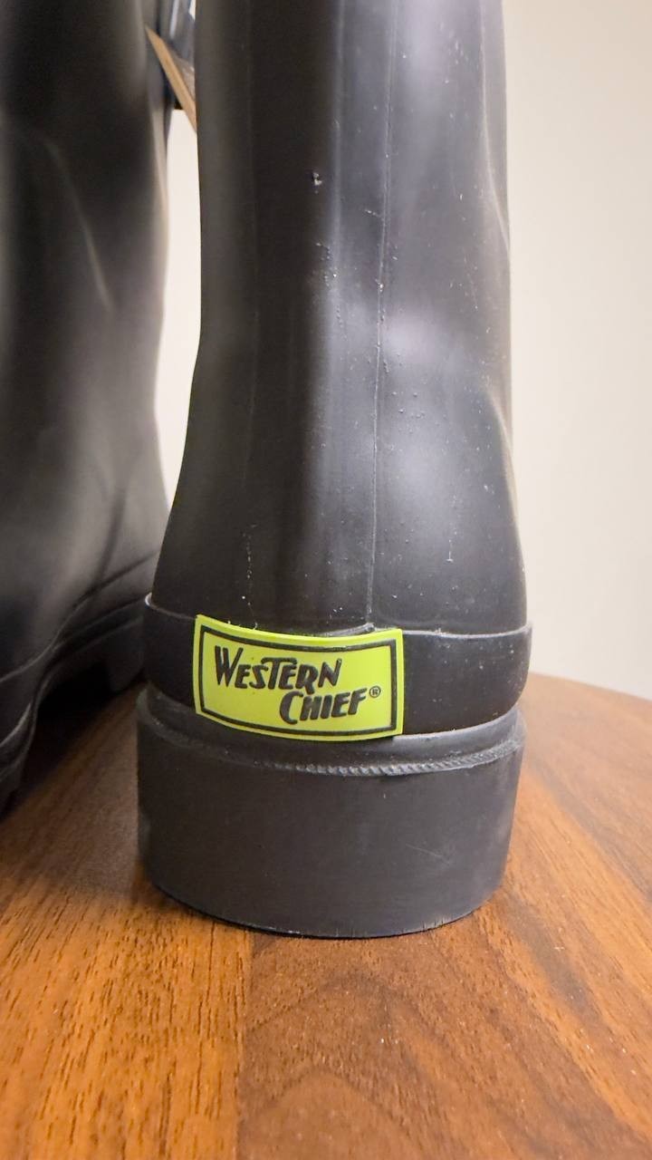 Western  Chief  Rain  Boots  Black  9  New  $55