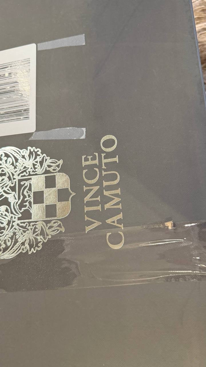 Vince Camuto Adria Boots 9M Black Leather Knee‑High Riding NIB msrp$259