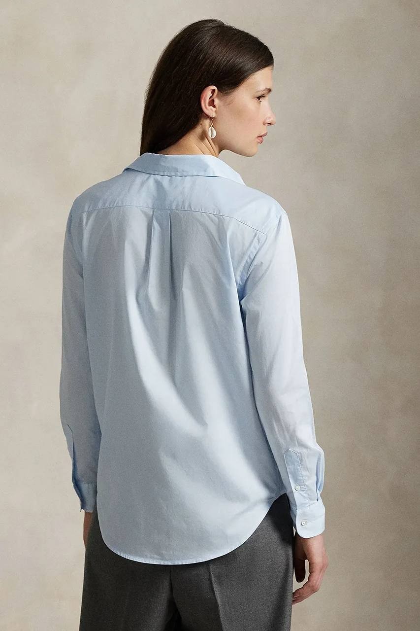 Polo Ralph Lauren Shirt XS Blue Cotton Classic Fit Logo Embroidered NWT MSRP$169