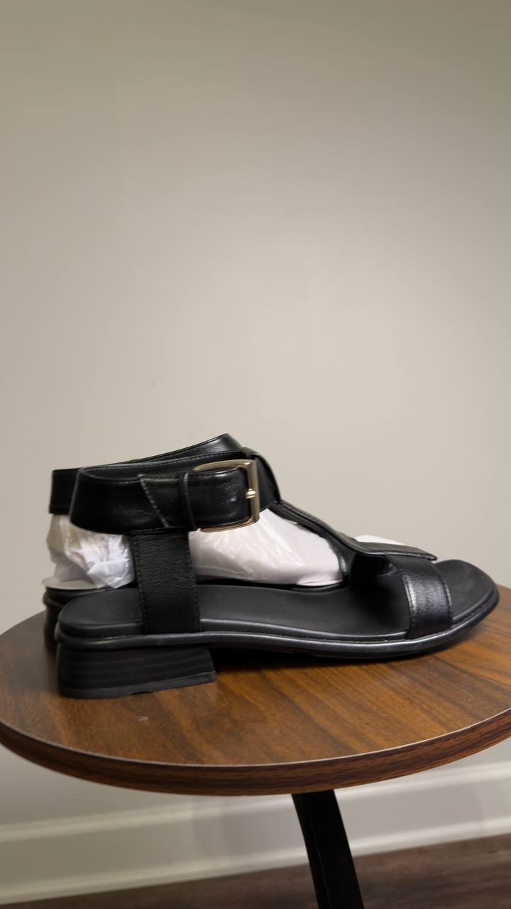 Naturalizer  Footbed  Sandals  Black  8.5M  New  $110