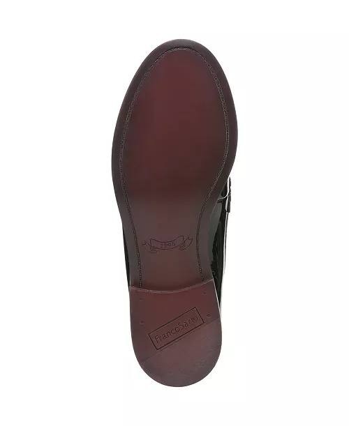 Franco Sarto Black Faux Leather Tassel Loafers 8M New in Box MSRP $115