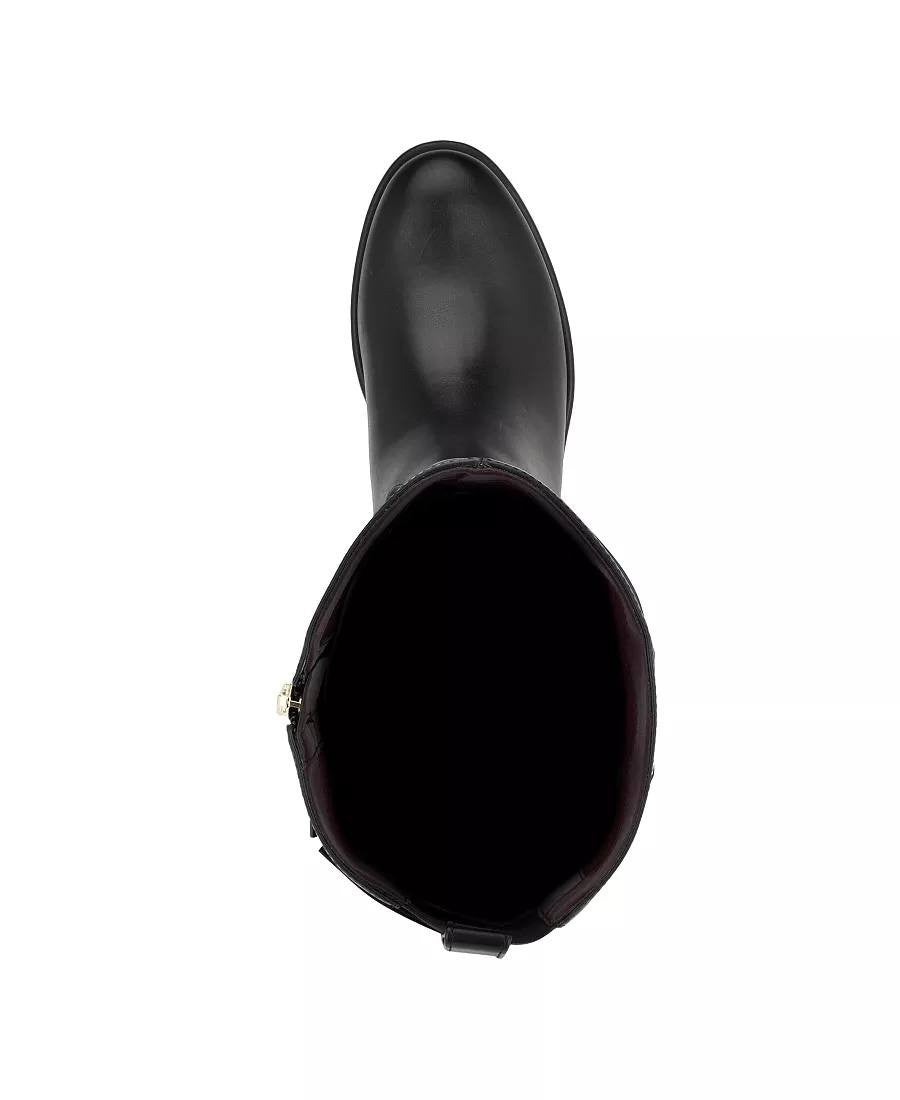 Tommy Hilfiger Iviann Boots 8M Black Tall Riding Almond Toe NIB msrp$159