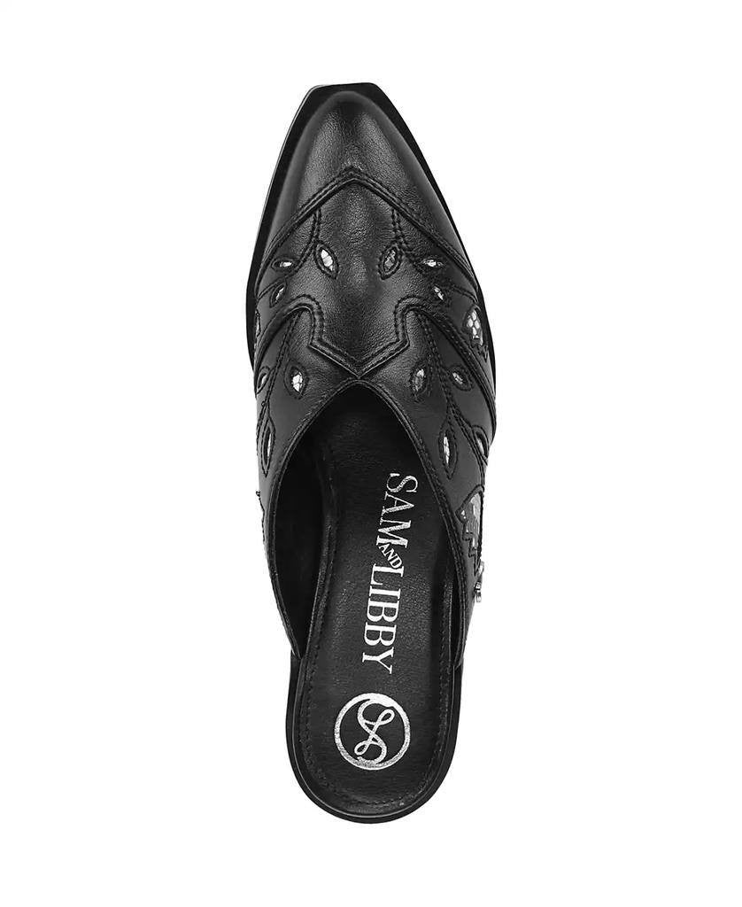 Sam & Libby Black Block Heel Mules 7.5M New in Box MSRP $80