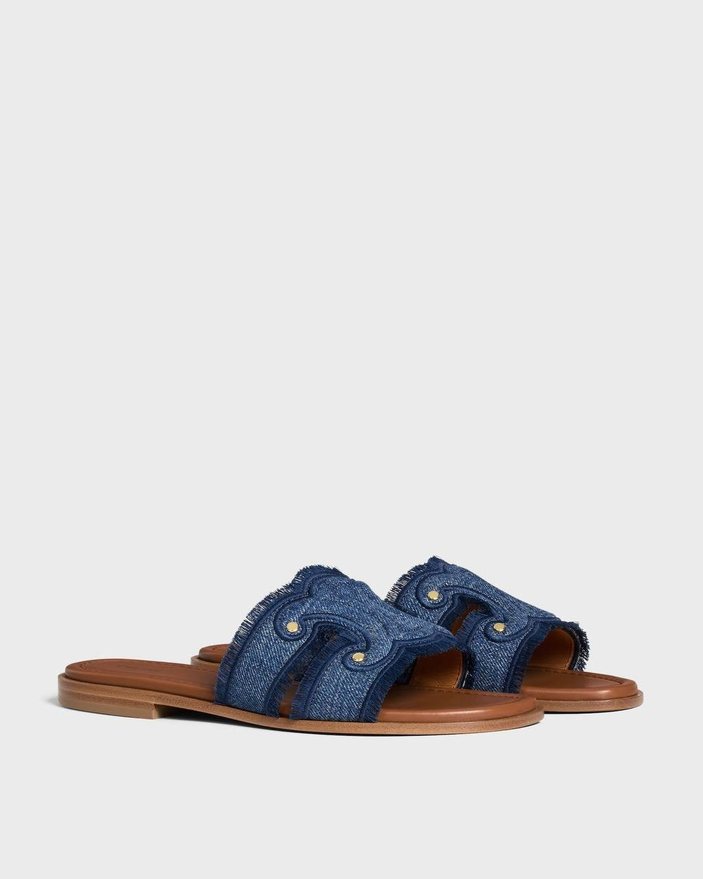 Celine Marina Mule Denim  Cotton 39 Pre‑owned Excellent