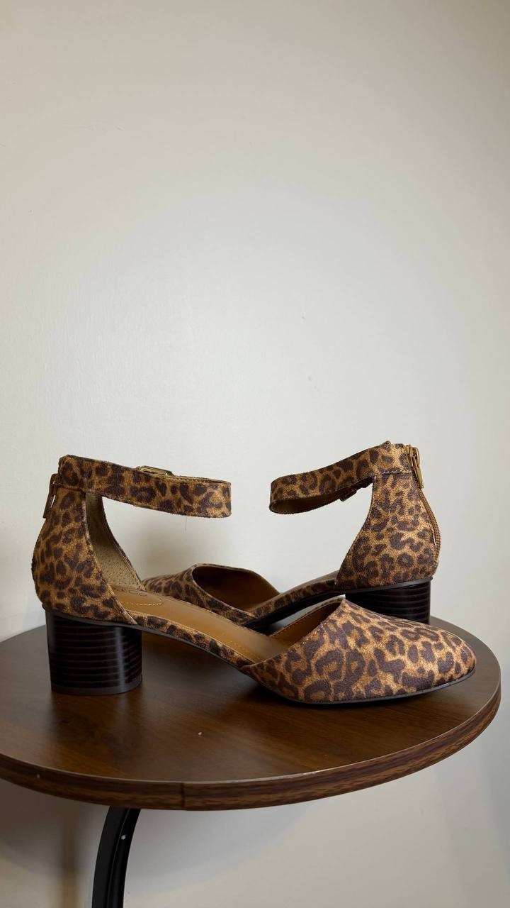 Style&Co Wild Leopard Fabric Dress Pumps 8M NIB MSRP $69.90