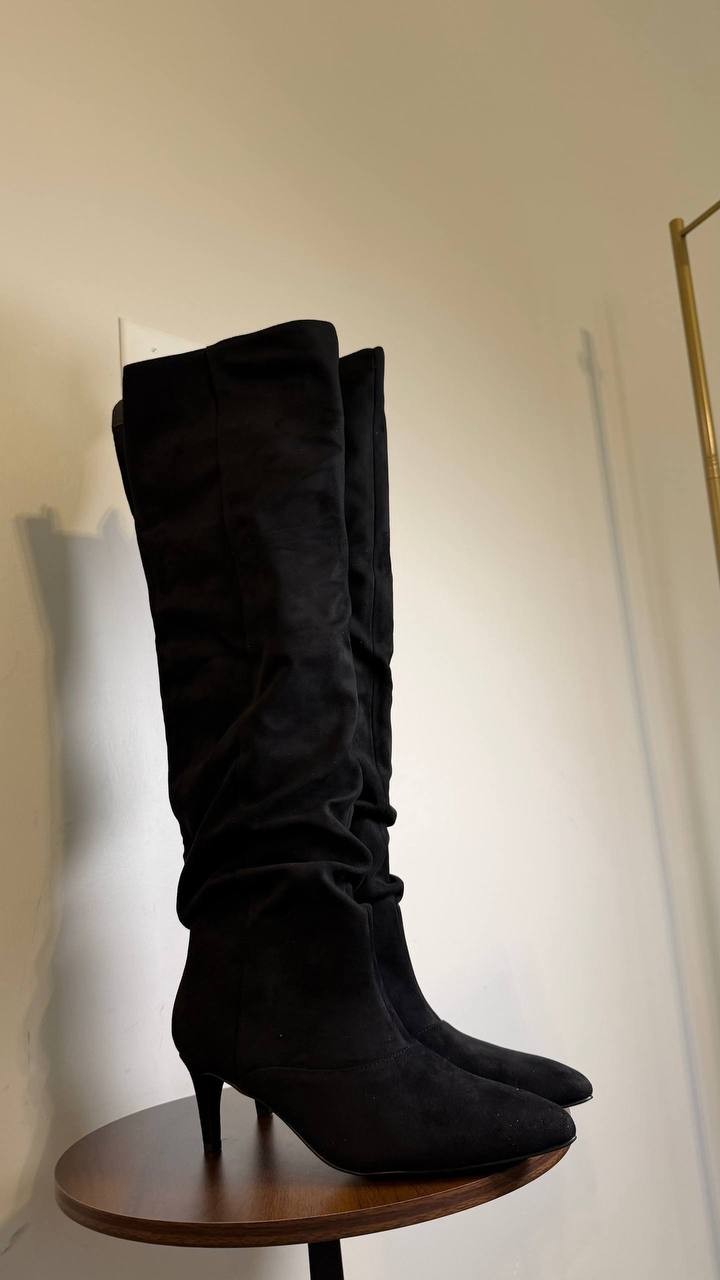 Madden Girl STASSI Over‑the‑Knee Boots Black Fabric Women’s 9 NWB