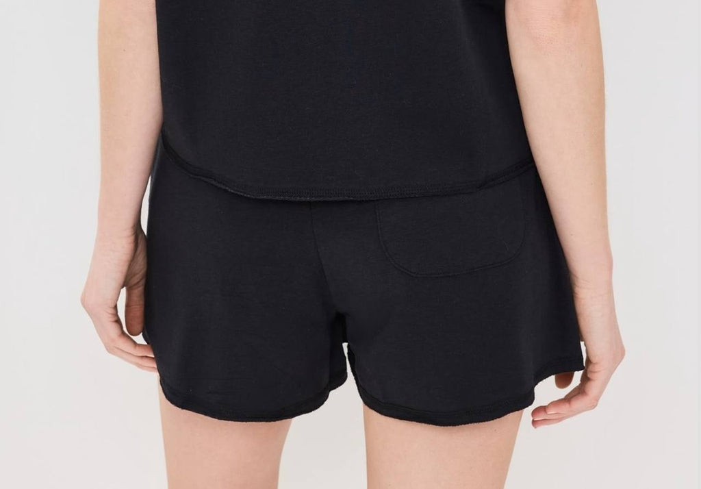 Polo Ralph Lauren Women's French Terry Pajama Shorts Black XS Lightweight