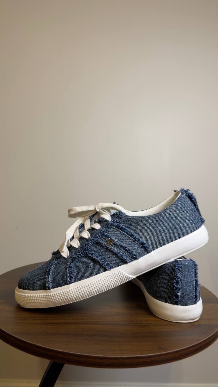 Lauren Ralph Lauren Sneakers Denim 8.5 B New $100.00