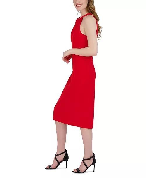 Julia Jordan Women’s Halter Neck Sleeveless Sheath Dress Red Size 12 NWT 109$