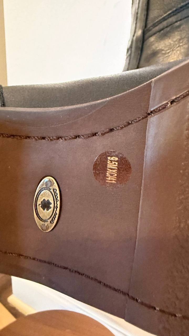 Lucky Brand Hybiscus Boots 9.5M Black Leather Pull Tabs Riding NIB msrp$229
