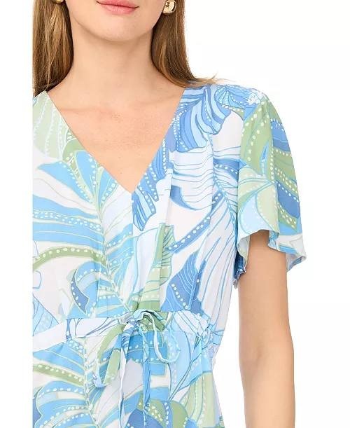 Vince Camuto Women’s V‑Neck Tiered Maxi Dress Mint S NWT $69