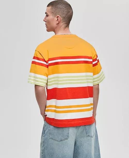 Mode of One Men’s Hollywood‑Stripe T‑Shirt Multi‑Color L $39.50 NWT