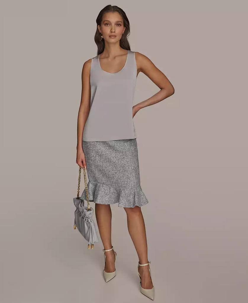 Donna Karan NY Scoop‑Neck Satin Camisole Grey XL NWT $59