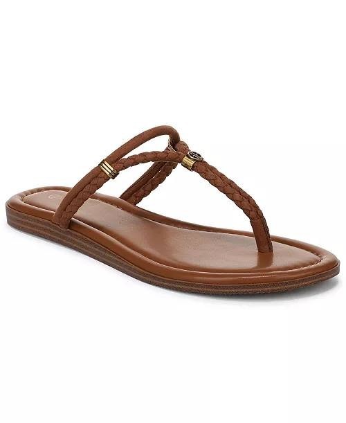Giani  Bernini  Thong  Flat  Sandals  Brown  8.5M  New  $59.90