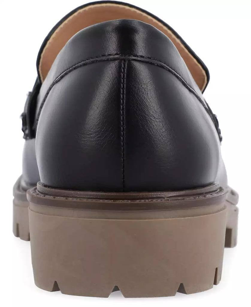 Journee Black Polyurethane Loafers 9.5M New w/o Box MSRP $93