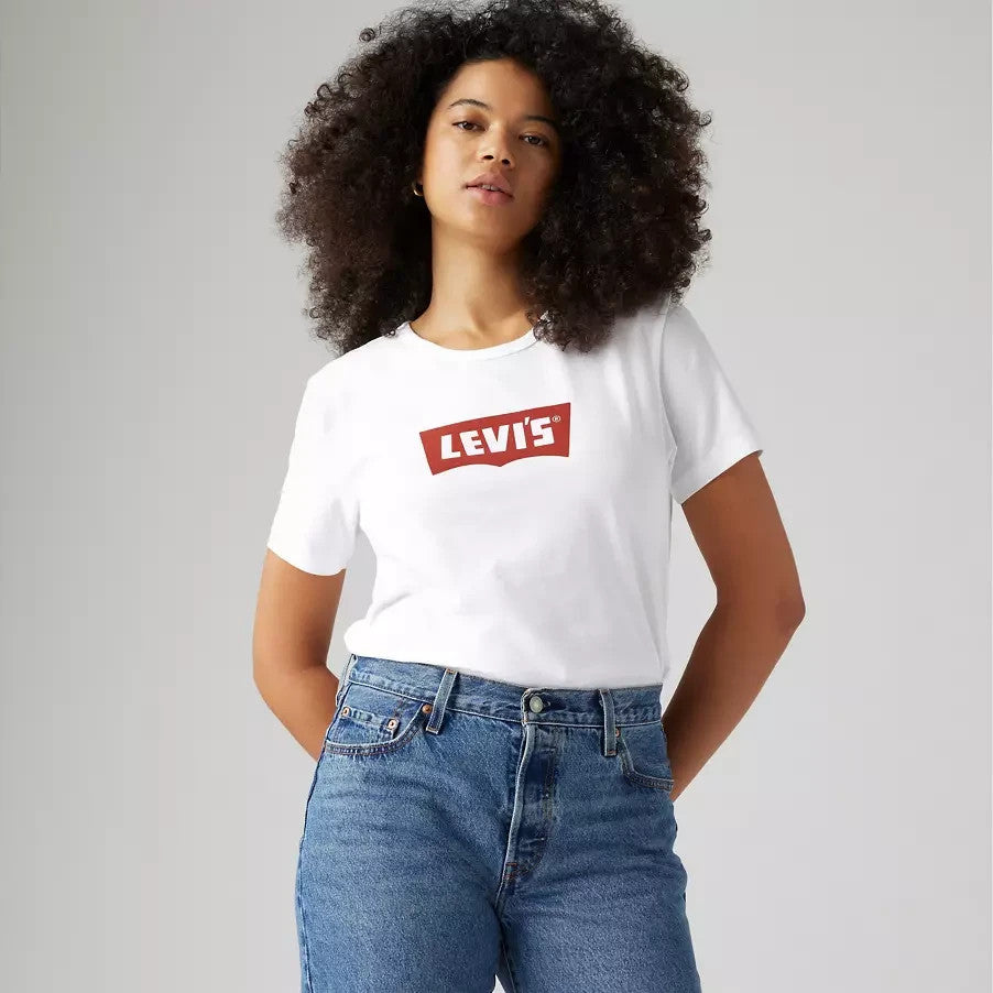 Levi’s Graphic Iconic T-Shirt White Women Size 2X NWT $26 – Classic Cotton Tee