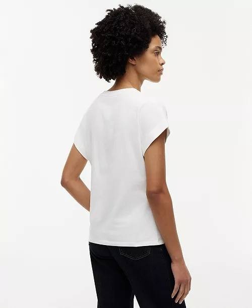 Tommy Hilfiger Women’s Short‑Sleeve T‑Shirt White SP NWT $84