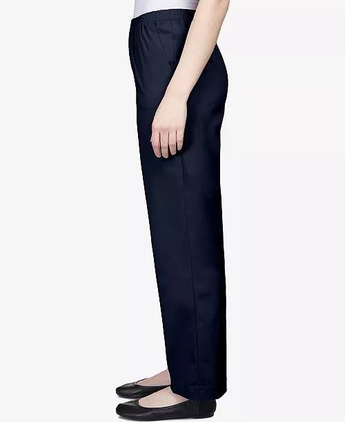 Alfred Dunner Classics Twill Pull‑On Pants – Navy – Size 16 – NWT – $44.50