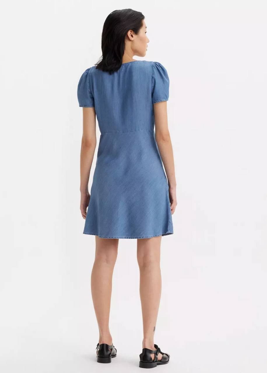Levi's Delray Denim Mini Dress - Blue, Short Sleeve, Women's Size S, NWT