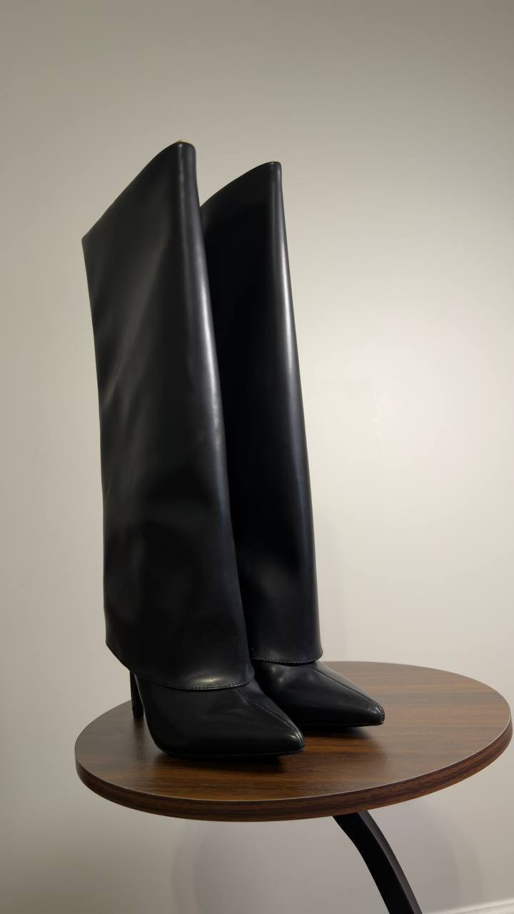 I.N.C.  Cuffed  Dress  Boots  Black  Man‑Made  6M  New  No  Box  $129.90