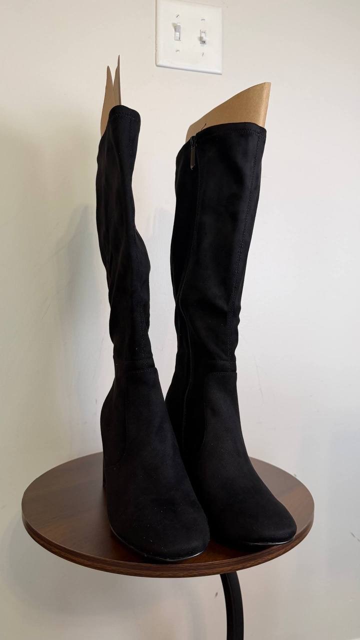Style & Co Lyyric Snip Toe Block Heel Boots Black Women’s 9M NWB $89.90