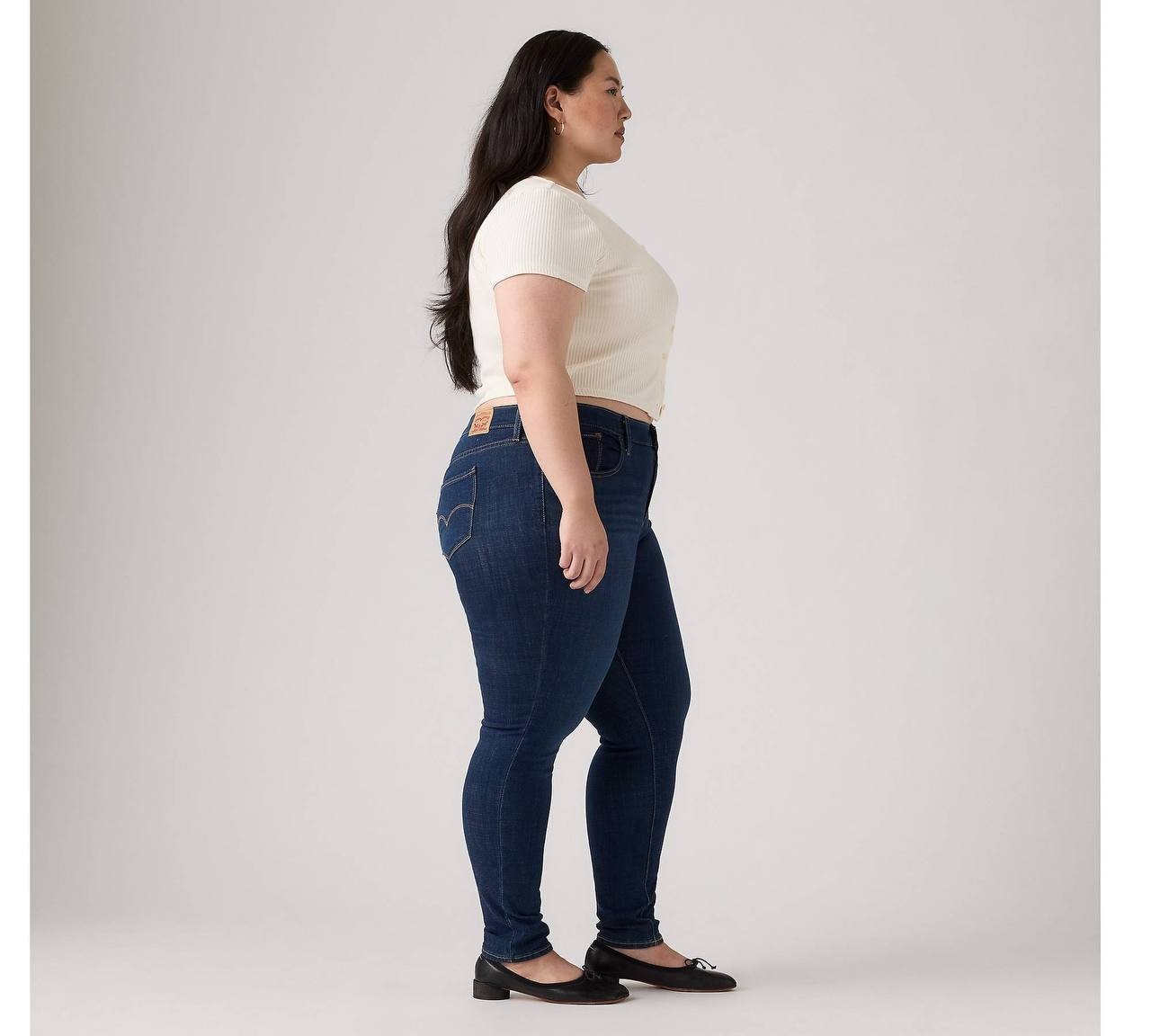 Levi’s 721 High Rise Skinny Jeans Plus Size 24W Indigo NWT $69.50