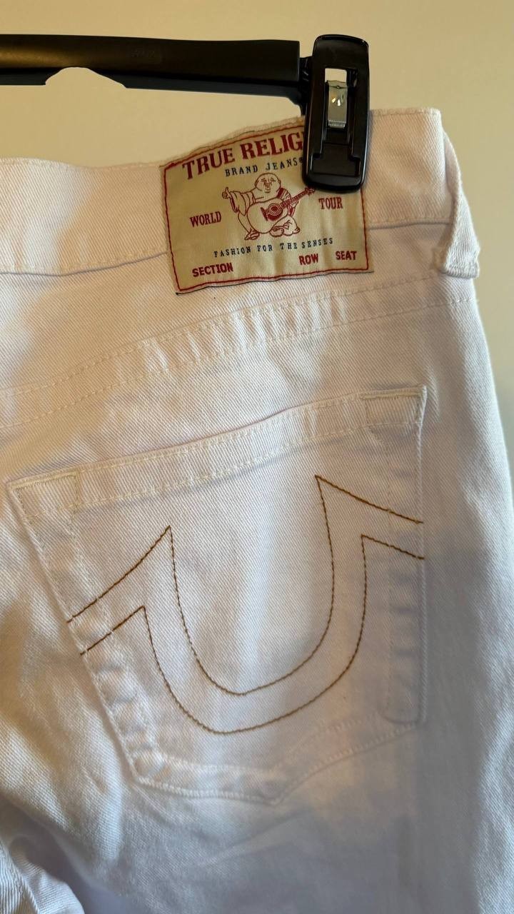 True Religion Men’s Rocco Skinny Jeans White 34 $169 NWT