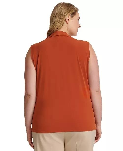 Calvin Klein Plus V-Neck Sleeveless Top – Size XL – NWT – Mocha