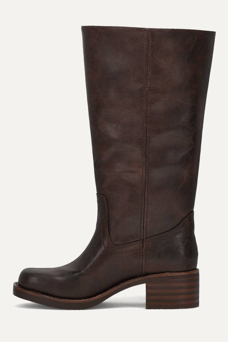 Frye  &  Co  Wide  Calf  Boots  Brown  9.5M  New  $160