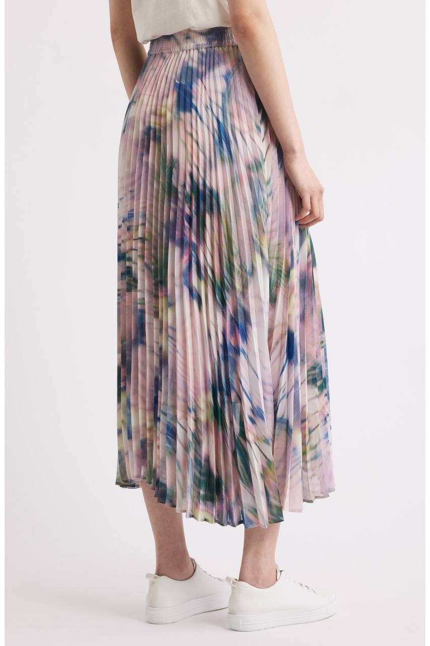 BOSS Vlissole Pleated Midi Skirt Open Misc 14 NWT $249