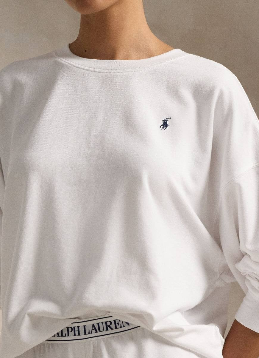 Polo Ralph Lauren Pajama Top Men's 2XL White Club Terry Cotton-Modal Fabric