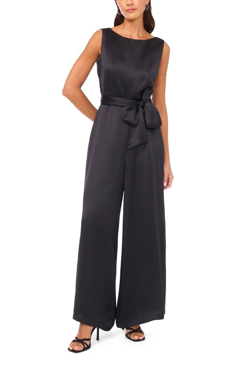 Vince  Camuto  Women’s   Wide  Leg  Jumpsuit  Rich  Black  L  NWT  $109