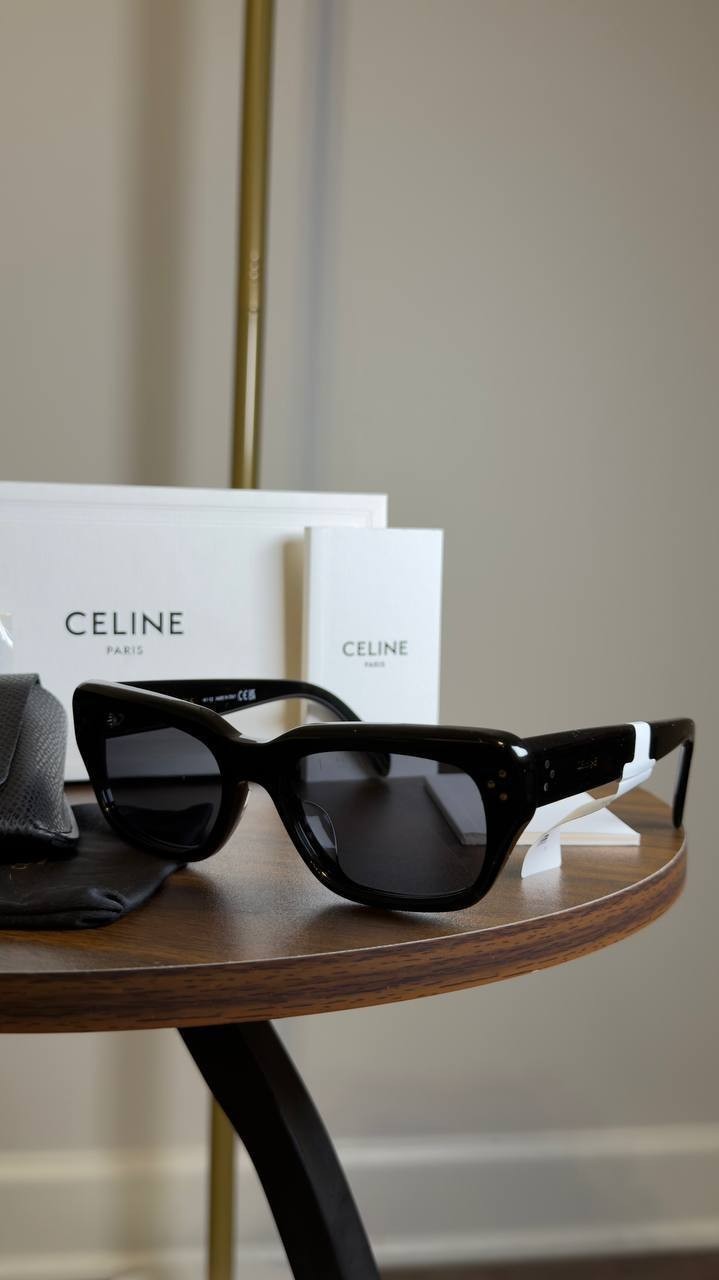 Celine  Black  Frame  41  Sunglasses  in  Acetate  Black  OS  NWT  $460