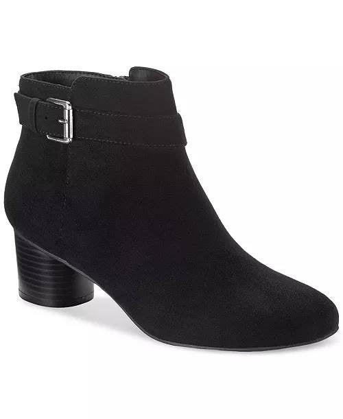 Style&Co Black Microfiber Dress Booties 7M NIB MSRP $79.90