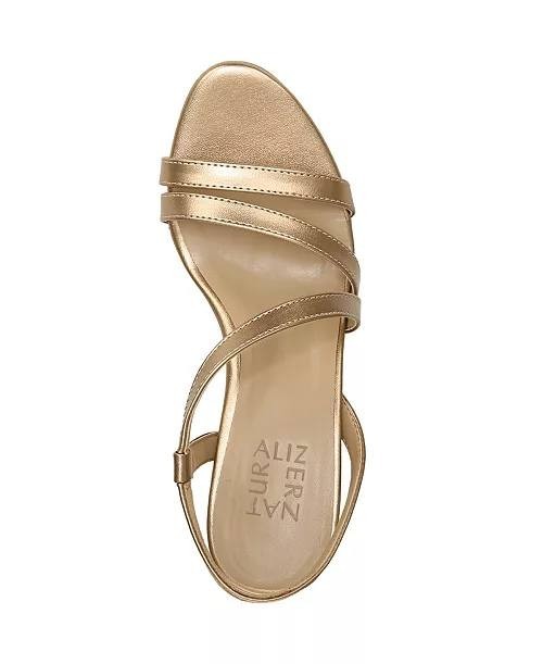 Naturalizer Bronze Pearl Synthetic Dress Sandals 10W NIB MSRP $110