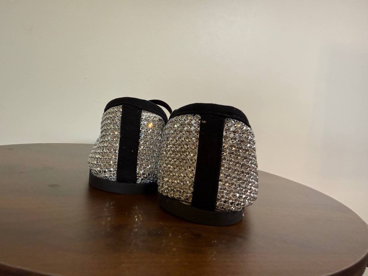 On 34th Farrahh Ballet Flats – Bling Chainmail – Size 7M – NIB